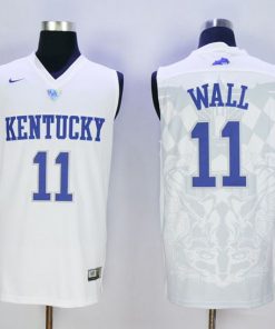 Wildcats #11 John Wall White Basketball Stitched NCAA Jersey