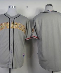 Giants Blank Grey USMC Cool Base Stitched MLB Jersey