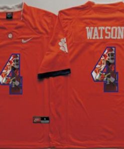 Tigers #4 Deshaun Watson Orange Player Fashion Stitched NCAA Jersey
