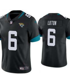 Men's Jacksonville Jaguars #6 Jake Luton Black Vapor Untouchable Limited Stitched Jersey