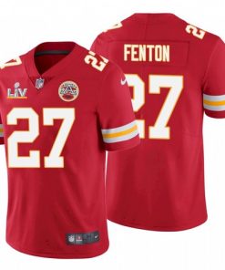 Men's Kansas City Chiefs #27 Rashad Fenton Red 2021 Super Bowl LV Limited Stitched NFL Jersey