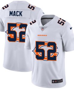 Men's Chicago Bears #52 Khalil Mack White Stitched NFL Jersey