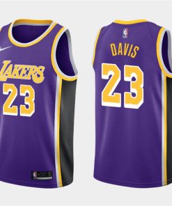 Men's Los Angeles Lakers #23 Anthony Davis Purple Stitched NBA Jersey