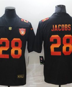 Men's Las Vegas Raiders #28 Josh Jacobs 2020 Black Fashion Limited Stitched NFL Jersey