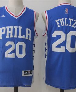 Men's Philadelphia 76ers #20 Fultz Blue Stitched NBA Jersey