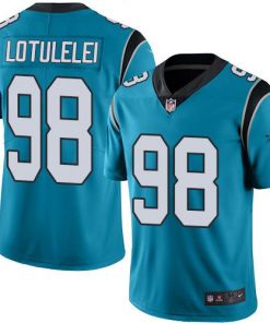 Nike Panthers #98 Star Lotulelei Blue Men's Stitched NFL Limited Rush Jersey