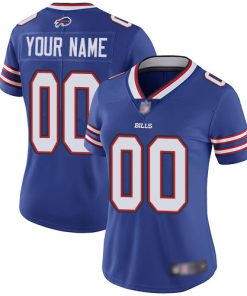 Women's Buffalo Bills Customized Royal Blue Team Color Vapor Untouchable Limited Stitched NFL Jersey