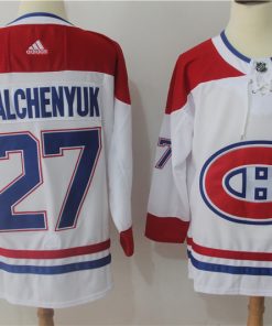 Men's Adidas Montreal Canadiens #27 Alex Galchenyuk White Stitched NHL Jersey