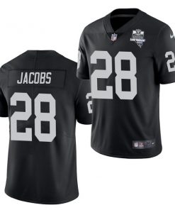 Youth Oakland Raiders #28 Josh Jacobs Black 2020 Inaugural Season Vapor Untouchable Limited Stitched NFL Jersey