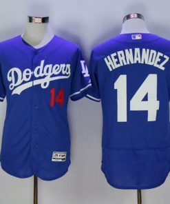 Dodgers #14 Enrique Hernandez Blue Flexbase Authentic Collection Stitched MLB Jersey