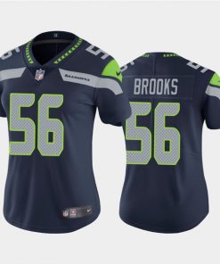 Women's Seattle Seahawks #56 Jordyn Brooks Navy Untouchable Limited Stitched NFL Jersey