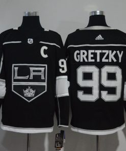Men's Los Angeles Kings #99 Wayne Gretzky Black Stitched NHL Jersey