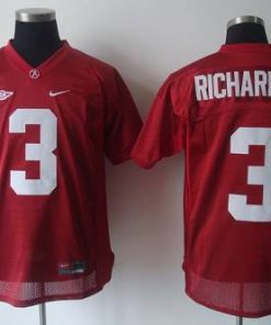 Crimson Tide #3 Trent Richardson Red Stitched NCAA Jersey