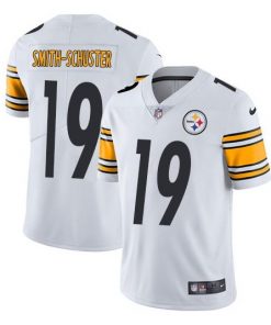 Men's Nike Pittsburgh Steelers #19 JuJu Smith-Schuster White Vapor Untouchable Limited Stitched NFL Jersey