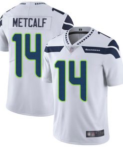 Men's Seahawks #14 D.K. Metcalf White Vapor Untouchable Limited Stitched NFL Jersey
