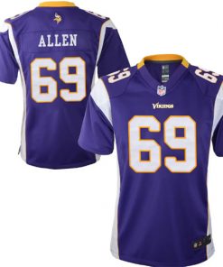 Men's Minnesota Vikings #69 Jared Allen Purple Stitched NFL Jersey