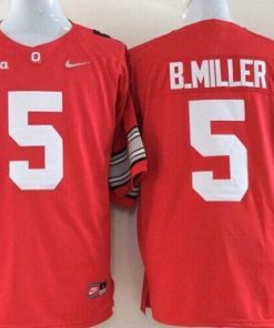 Buckeyes #5 Braxton Miller Red Limited Stitched NCAA Jersey
