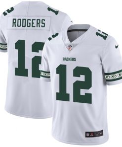 Men's Green Bay Packers #12 Aaron Rodgers White 2019 Team Logo Cool Edition Stitched NFL Jersey