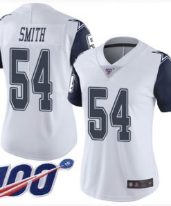 Women's Dallas Cowboys #54 Jaylon Smith White 2019 100th Season NFL Stitched Jersey