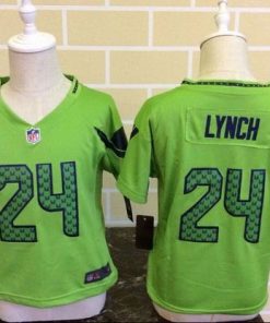 Toddler Nike Seahawks #24 Marshawn Lynch Green Alternate Stitched NFL Elite Jersey