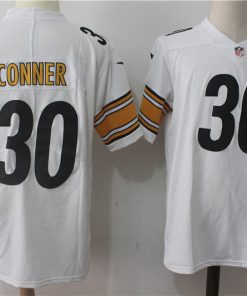 Men's Nike Pittsburgh Steelers #30 James Conner White Stitched NFL Vapor Untouchable Limited Jersey