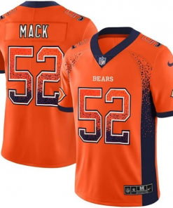 Men's Chicago Bears #52 Khalil Mack Rush Color Stitched NFL Jersey
