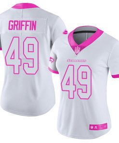 Women's Seattle Seahawks #49 Shaquem Griffin White/ Pink Vapor Untouchable Limited Stitched NFL Jersey