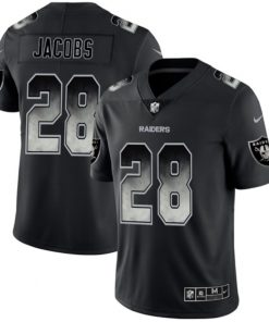 Men's Oakland Raiders #28 Josh Jacobs 2019 Smoke Fashion Limited Stitched NFL Jersey