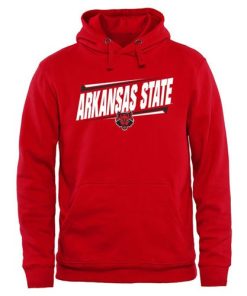 Arkansas State Red Wolves Double Bar Pullover Hoodie Red