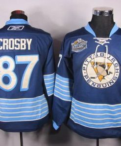 Penguins #87 Sidney Crosby Women 2011 Winter Classic Vintage Stitched Dark Blue NHL Jersey