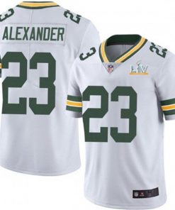 Men's Green Bay Packers #23 Jaire Alexander White 2021 Super Bowl LV Stitched NFL Jersey