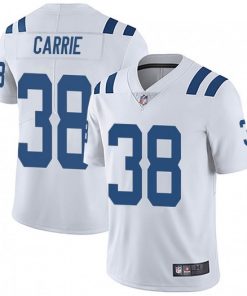 Men's Indianapolis Colts #38 T.J. Carrie White Vapor Untouchable Limited Stitched NFL Jersey
