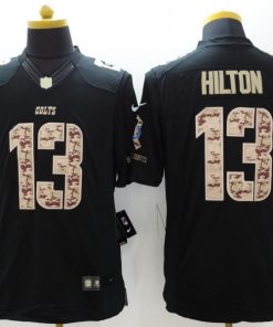 Men's Indianapolis Colts #13 T.Y. Hilton Black Impact Salute To Service Limited Stitched NFL Jersey
