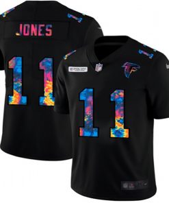 Men's Atlanta Falcons #11 Julio Jones 2020 Black Crucial Catch Limited Stitched NFL Jersey