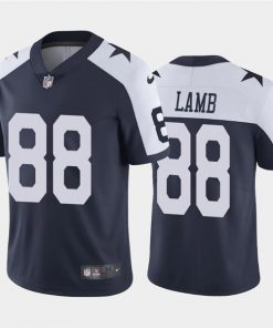 Men's Dallas Cowboys #88 CeeDee Lamb 2020 Navy Thanksgiving Vapor Untouchable Limited Stitched NFL Jersey