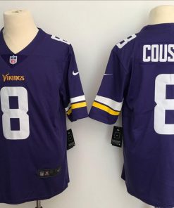 Men's Minnesota Vikings #8 Kirk Cousins Purple Vapor Untouchable Limited Stitched NFL Jersey