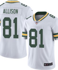 Men's Green Bay Packers #81 Geronimo Allison White Vapor Untouchable Limited Stitched NFL Jersey