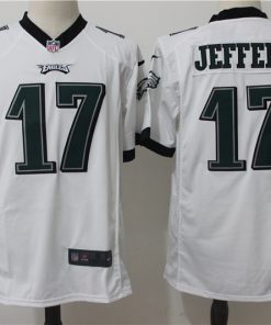 Men's Philadelphia Eagles #17 Alshon Jeffery Nike White Stitched NFL Game Jersey