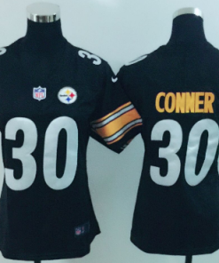 Women's Nike Pittsburgh Steelers #30 James Conner Black Vapor Untouchable Limited Stitched NFL Jersey