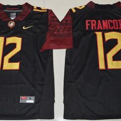 Seminoles #12 Deondre Francois Black Limited Stitched NCAA Jersey