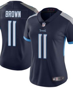 Women's Tennessee Titans #11 A.J. Brown 2020 Navy Vapor Untouchable Limited Stitched Jersey(Run Small)