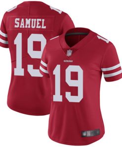 Women's 49ers #19 Deebo Samuel Red Rush Vapor Untouchable Limited Stitched NFL Jersey