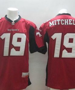 Stampeders #19 Bo Levi Mitchell Red Stitched CFL Jersey