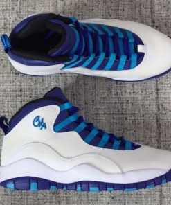 Running weapon Cheap Air Jordan 10 Shoes Retro Women White/Purple/Blue