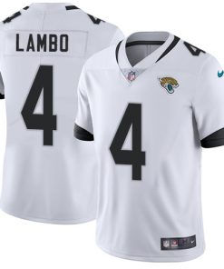 Men's Jacksonville Jaguars #4 Josh Lambo White Vapor Untouchable Limited Stitched NFL Jersey