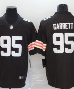 Men's Cleveland Browns #95 Myles Garrett New Brown Vapor Untouchable Limited Stitched Jersey