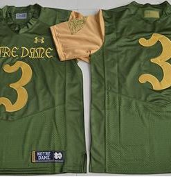 Fighting Irish #3 Joe Montana Green Under Armour Shamrock Series Stitched NCAA Jersey