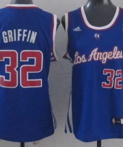 Clippers #32 Blake Griffin Blue Women Fashion Stitched NBA Jersey