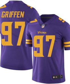 Nike Vikings #97 Everson Griffen Purple Men's Stitched NFL Limited Rush Jersey