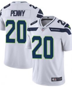 Men's Seattle Seahawks #20 Rashaad Penny White Vapor Untouchable Limited Stitched NFL Jersey